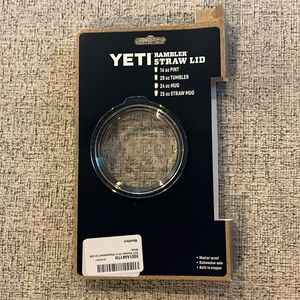 Yeti Rambler clear straw lid, no straw included